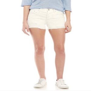 Free People Whiteout Sofia 30 Waist Shorts